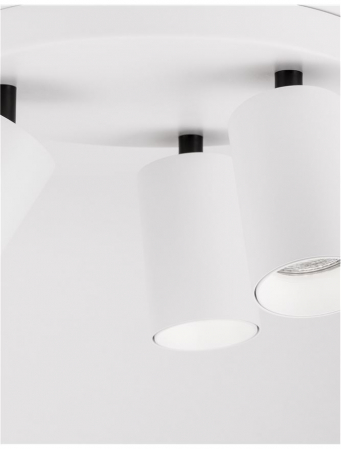 Plafoniera Nova Luce TOD GU10 3X10W   Sandy White Aluminium  IP20 [5]