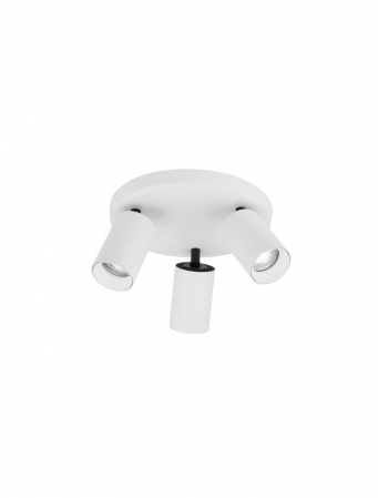 Plafoniere - Plafoniera Nova Luce TOD GU10 3X10W   Sandy White Aluminium  IP20