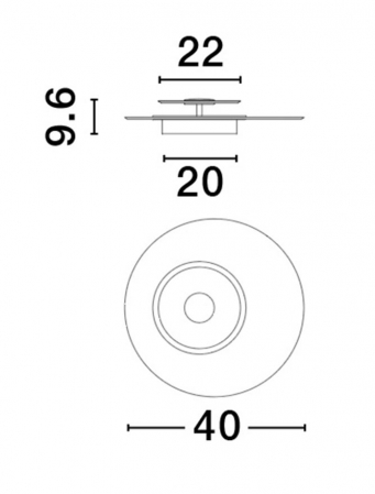 Plafoniera Nova Luce VALENTIN 9030639 LED 29W 3000K 1905lm Brass Gold Aluminium & Acrylic  Triac Dimmable IP20 [6]