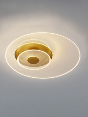 Plafoniera Nova Luce VALENTIN 9030640 LED 29W 3000K 1939lm Brass Gold Aluminium & Acrylic  Triac Dimmable IP20 [4]