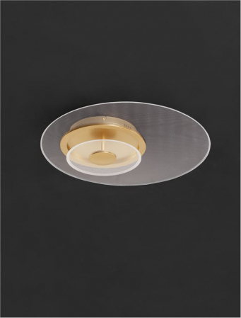 Plafoniera Nova Luce VALENTIN 9030640 LED 29W 3000K 1939lm Brass Gold Aluminium & Acrylic  Triac Dimmable IP20 [2]