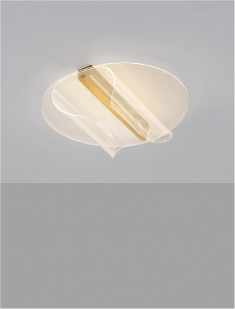 Plafoniera Nova Luce VALENTIN 9030646 LED 20W 3000K 1106lm Brass Gold Aluminium & Acrylic  Triac Dimmable IP20 [3]