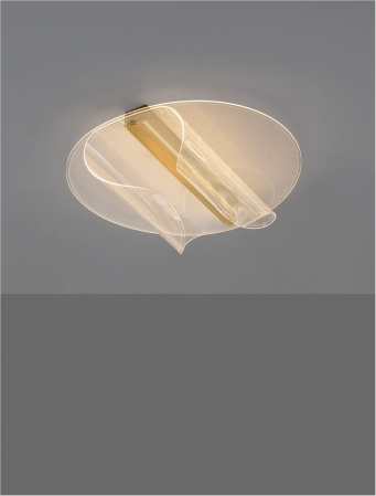 Plafoniera Nova Luce VALENTIN 9030646 LED 20W 3000K 1106lm Brass Gold Aluminium & Acrylic  Triac Dimmable IP20 [4]