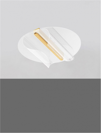 Plafoniera Nova Luce VALENTIN 9030646 LED 20W 3000K 1106lm Brass Gold Aluminium & Acrylic  Triac Dimmable IP20 [2]
