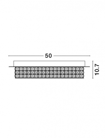 Plafoniera Nova Luce ZEFFARI LED 40W 2400lm 4000K Chrome Aluminium & K9 Crystal IP20 [1]