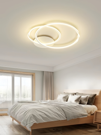 ILUMINAT - Plafoniera OEM LED integrat 150W 8000lm CCT (3000K+4000K+6500K) Metal+Acril White  D500X430X80MM