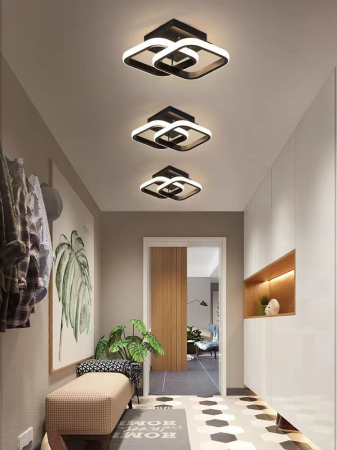 ILUMINAT INTERIOR - Plafoniera OEM LED integrat 22W CCT (3000K+4000K+6500K) Metal+Acril D240 X H150MM
