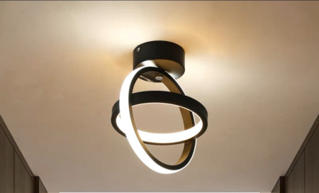 ILUMINAT INTERIOR - Plafoniera OEM LED integrat 23W 1000lm CCT (3000K+4000K+6500K) Metal+Acril Black