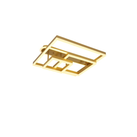 ILUMINAT - Plafoniera OEM LED integrat 240W 6000lm CCT (3000K+4000K+6500K) Metal+Acril Gold 500 x 500 x 300mm