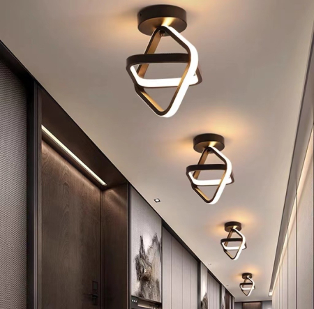 ILUMINAT INTERIOR - Plafoniera OEM LED integrat 26W 1200lm CCT (3000K+4000K+6500K) Metal+Acril Black
