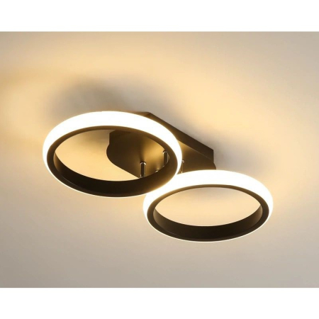 ILUMINAT INTERIOR - Plafoniera OEM LED integrat 44W 2000lm CCT (3000K+4000K+6500K) Metal+Acril 440×210×H90mm