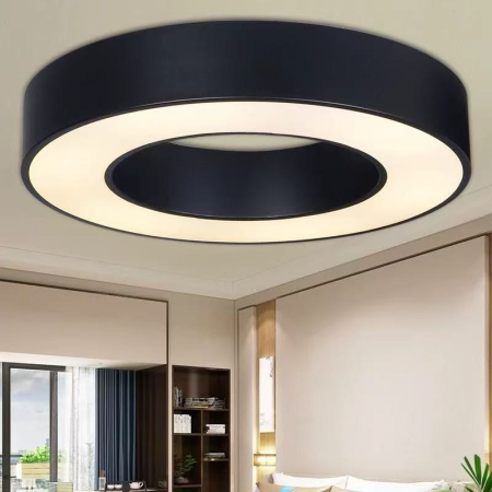 ILUMINAT - Plafoniera OEM LED integrat 48W 2000lm 4000K Metal+Acril Black  D500x53mm