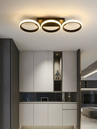 Plafoniera OEM LED integrat 66W 3000lm CCT (3000K+4000K+6500K) Metal+Acril 670×210×H90mm [2]