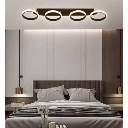 ILUMINAT - Plafoniera OEM LED integrat 88W 5000lm CCT (3000K+4000K+6500K) Metal+Acril 900×210×H90mm