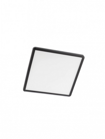 Moderne - Plafoniera patrata Smarter Memo 05-937 Policarbonat Negru mat CCT LED 24W 3000K-6500K 1700lm/1900lm IP54