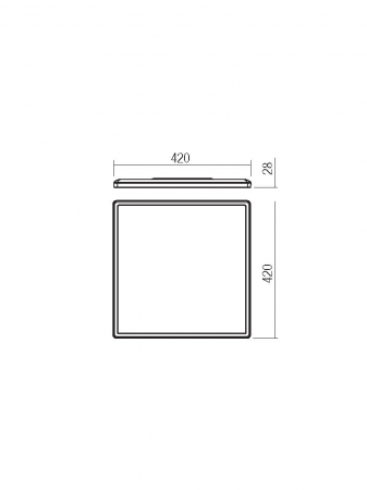 Plafoniera patrata Smarter Memo 05-940 Policarbonat Alb mat LED 24W 3000K 2200lm IP20 [1]
