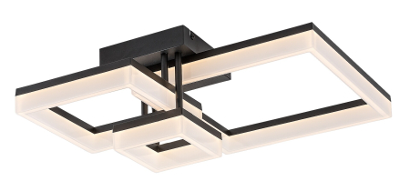 Moderne - Plafoniera Rabalux Amilia LED 22W 2070lm 3000, 4000, 6500K metal plastic negru alb IP20