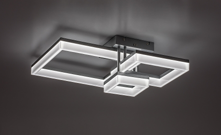 Plafoniera Rabalux Amilia LED 22W 2400lm 3000, 4000, 6500K metal plastic crom alb IP20 [4]