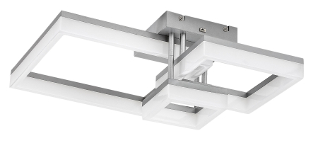 Plafoniera Rabalux Amilia LED 22W 2400lm 3000, 4000, 6500K metal plastic crom alb IP20 [1]