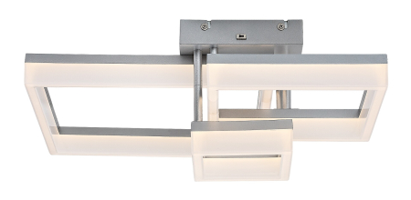 Plafoniera Rabalux Amilia LED 22W 2400lm 3000, 4000, 6500K metal plastic crom alb IP20 [5]