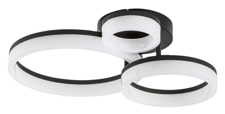 Plafoniera Rabalux Amilia LED 24W 2070lm 3000K, 4000K, 6500K metal black stil modern, IP20 71385 [1]
