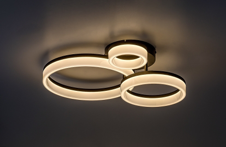 Plafoniera Rabalux Amilia LED 24W 2070lm 3000, 4000, 6500K metal plastic negru alb IP20 [2]
