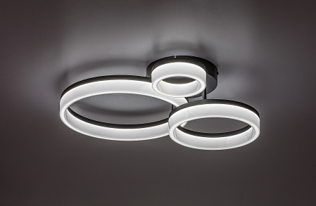 Plafoniera Rabalux Amilia LED 24W 2070lm 3000, 4000, 6500K metal plastic negru alb IP20 [4]