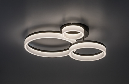 Plafoniera Rabalux Amilia LED 24W 2070lm 3000, 4000, 6500K metal plastic negru alb IP20 [3]