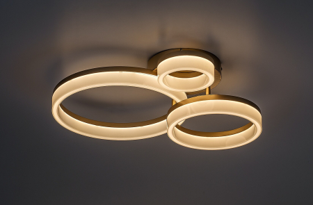 Plafoniera Rabalux Amilia LED 24W 2400lm 3000, 4000, 6500K metal plastic auriu alb IP20 [2]