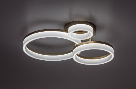 Plafoniera Rabalux Amilia LED 24W 2400lm 3000, 4000, 6500K metal plastic auriu alb IP20 [4]