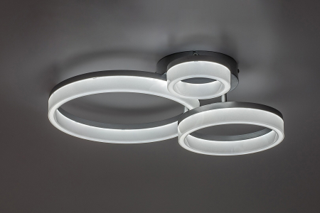 Plafoniera Rabalux Amilia LED 24W 2650lm 3000, 4000, 6500K metal plastic crom alb IP20 [4]