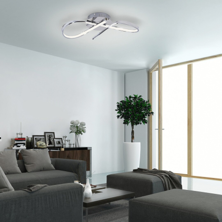 Plafoniera Rabalux Aniela LED 20W 1600lm 4000K metal chrome stil modern, IP20 2187 [5]