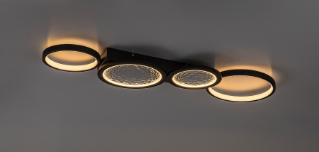 Plafoniera Rabalux Aranis LED 40W 2300lm 3000K-6500K metal black stil modern, IP20 71379 [2]