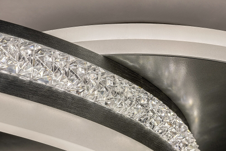 Plafoniera Rabalux Avalon LED 50W 3150lm 4000K metal acril aluminiu șlefuit alb IP20 [4]