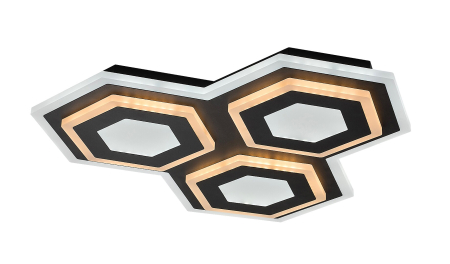 Plafoniera Rabalux Bitsi LED 72W 3200lm 3000+6000 metal black stil modern 230V, 50Hz IP20 71115 [6]