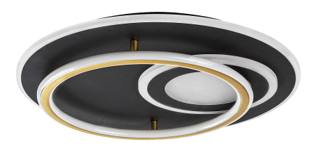 Plafoniera Rabalux Brantiel LED 60W 3000lm 3000K-6000 metal/ acril black gold stil modern, IP20 71466 [1]