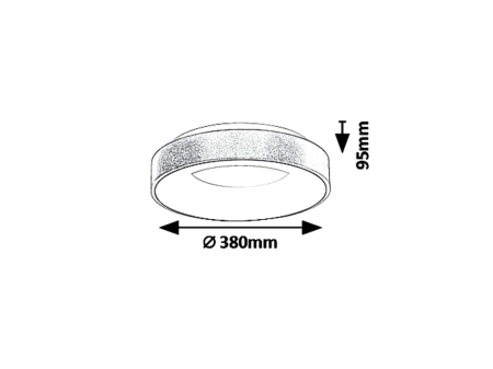 Plafoniera Rabalux Carmella LED 30W 1950lm 4000 metal gold stil modern 230V, 50Hz IP20 5052 [2]
