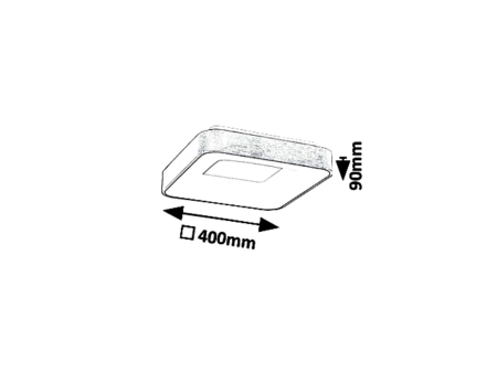 Plafoniera Rabalux Carmella LED 30W 1950lm 4000K metal acril auriu alb IP20 [2]
