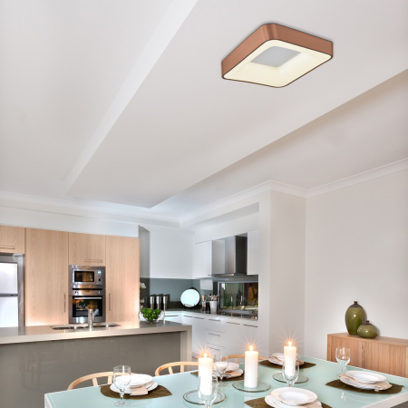 Plafoniera Rabalux Carmella LED 50W 3889lm 4000K metal acril auriu alb IP20 [3]