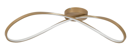 Plafoniera Rabalux Castiel LED 30W 1900lm 3000K metal silicon auriu alb IP20 [1]