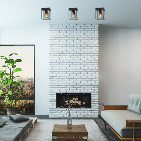Plafoniera Rabalux Chadwick E27 E27 1x MAX 25W   metal black stil modern 230V, 50Hz IP20 71031 [5]