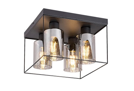 Plafoniera Rabalux Chadwick E27 E27 4x MAX 25W   metal black stil modern 230V, 50Hz IP20 71034 [1]