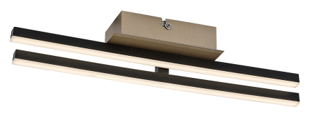 ILUMINAT - Plafoniera Rabalux Demir LED 16W 1200lm 4000 metal black gold stil modern 230V, 50Hz IP20 71396
