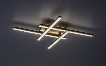 Plafoniera Rabalux Demir LED 24W 1880lm 4000K metal plastic negru/ auriu alb IP20 [2]