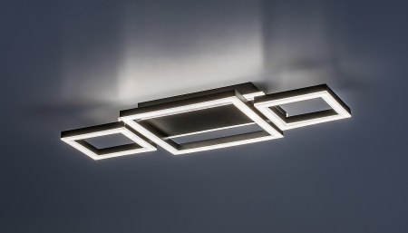 Plafoniera Rabalux Donya LED 24W 1500lm 4000K metal acril negru alb IP20 [2]