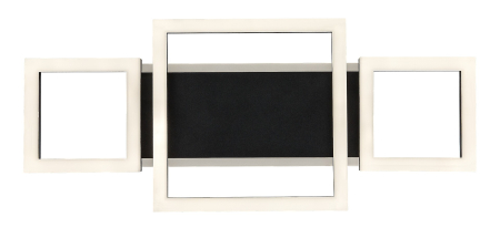 Plafoniera Rabalux Donya LED 24W 1500lm 4000K metal acril negru alb IP20 [5]