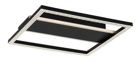 ILUMINAT - Plafoniera Rabalux Donya LED 24W 1600lm 4000 metal black stil modern 230V, 50Hz IP20 71373