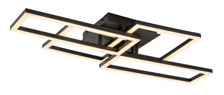 Moderne - Plafoniera Rabalux Drusus LED 40W 3050lm 3000K-6500K metal black stil modern, IP20 71389