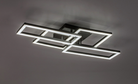 Plafoniera Rabalux Drusus LED 40W 3050lm 3000-6500K metal plastic negru alb IP20 [4]