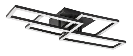 Plafoniera Rabalux Drusus LED 40W 3050lm 3000-6500K metal plastic negru alb IP20 [1]